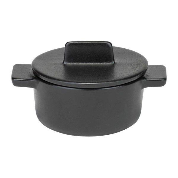 Madison Black Ovenschotel D10,5xh7,5cm Met Deksel - 20cl 