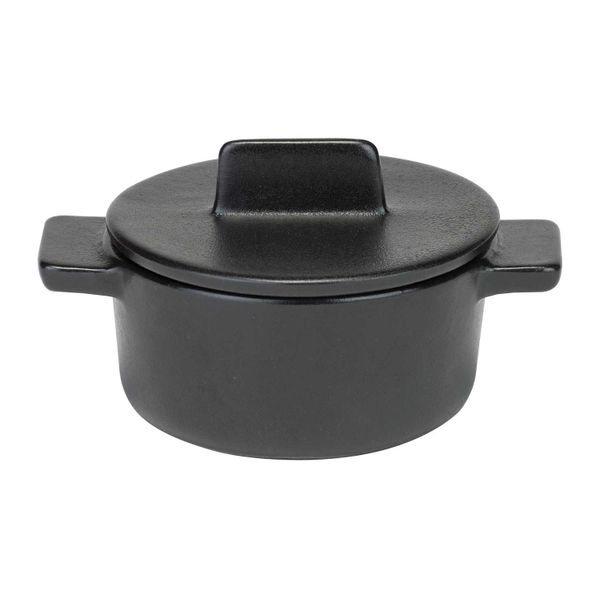 Cosy & Trendy Madison Black Ovenschotel D10,5xh7,5cm Met Deksel - 20cl