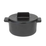 Madison Black Plat A Four D12xh9cm Avec Couvercle 45cl 