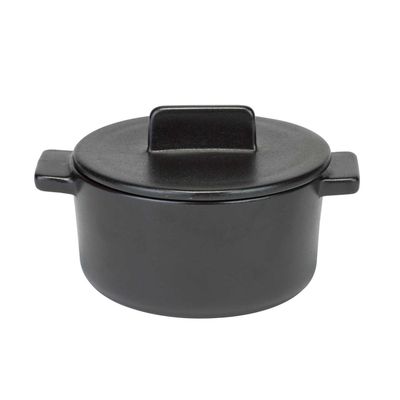 Madison Black Ovenschotel D12xh9cm Met Deksel 45cl  Cosy & Trendy