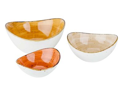 Brisbane Kommetjes Set 3 Ass Or-br-be D20xh9.2cm - D15.9xh7.5cm - D13xh5.7cm