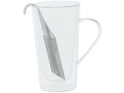 Theeglas 40cl Dubbelwanding Rvs Filter 