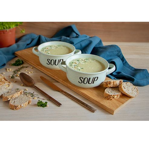 Soup Green Soepkommetje 'soup' D13,5cm H6.5cm - 47cl  Cosy & Trendy