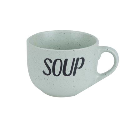 Soup Green Beker 'soup' D11xh8,5cm 51cl  Cosy & Trendy