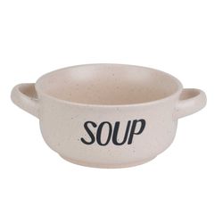 Cosy & Trendy Soup Cream Soepkommetje 'soup' D13,5cm H6.5cm - 47cl