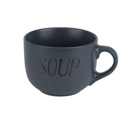 Soup Dark Grey Beker 'soup' D11xh8,5cm 51cl 