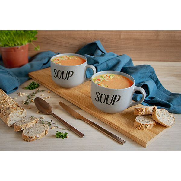 Soup Grey Beker 'soup' D11xh8,5cm 51cl 