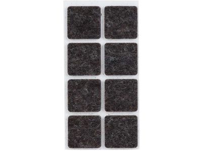 Anti-glissant Set8 Noir ,25x,25cm Carre Feutre