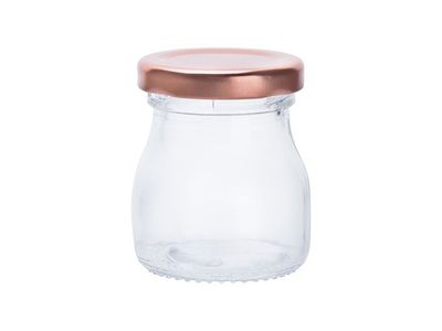 Bokaal Glas Koper Schroefdeksel D4,8x5,7 50ml