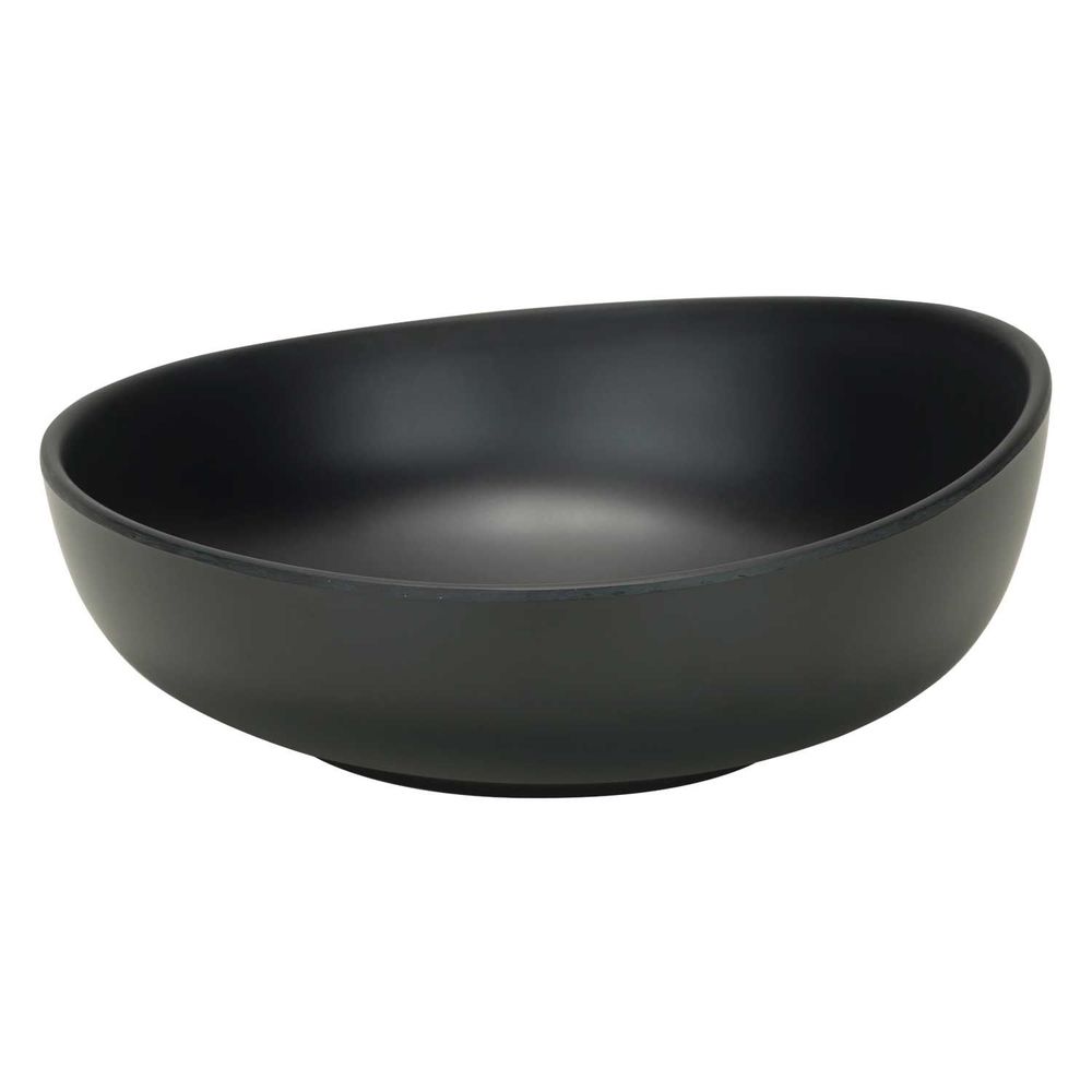 Cosy & Trendy Serveerkommen Blackstone Unbreakable Kom 20,8x20,8cm H7,5cm Zwart Organisch Melamine