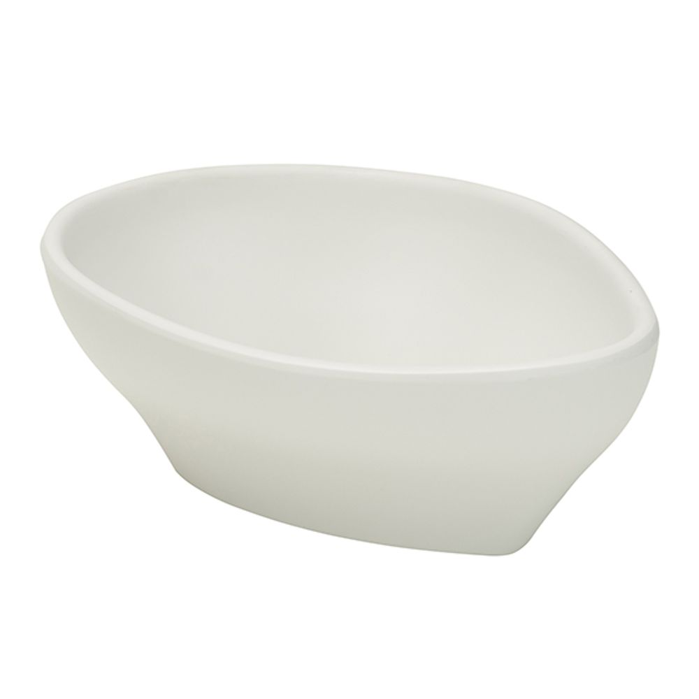 Cosy & Trendy Serveerkommen Whitestone Unbreakable Schaal 14,6x10,4 H6cm Wit Organisch Melamine