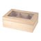 Theedoos 6compartimenten Large 34.1x23.3 H12,3cm Hout Natuur 