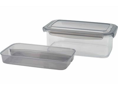 Tritan Lunchbox Anthracite 1,9l Plateau- Couverts 24x15.2x8.8cm