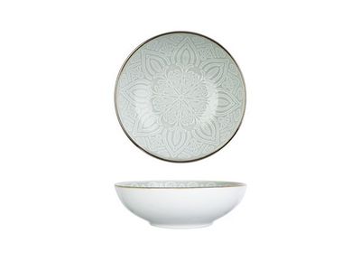 Murano Green Diep Bord D18,5xh5,7cm 