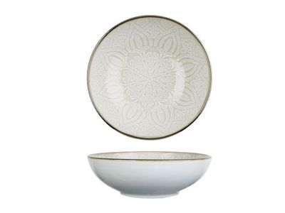 Murano Beige Diep Bord D18,5xh5,7cm 