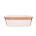 Cosy & Trendy Voorraaddoos 20x15xh6cm Rechthoek 1040ml Bamboo Deksel