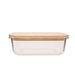 Cosy & Trendy Voorraaddoos 20x15xh6cm Rechthoek 1040ml Bamboo Deksel