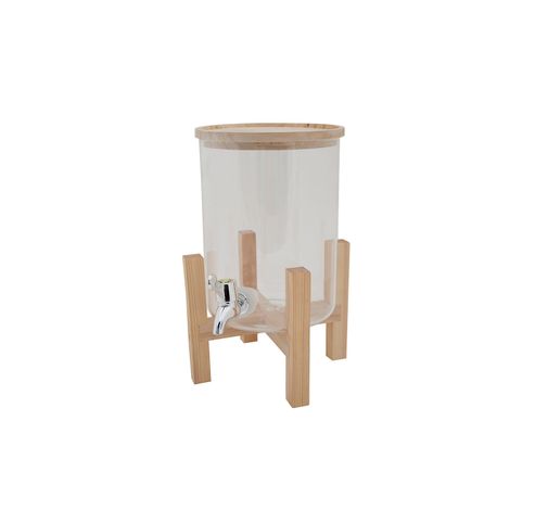 Distributeur De Jus D15xh32cm 3l Support En Bois  Cosy & Trendy