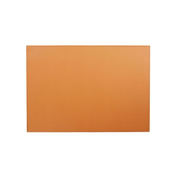 Placemat Leder Look Cognac 43x30cm Rechthoek 