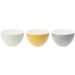 Cosy & Trendy Ludwina Bowl 50cl D12,8xh7,6cm 3 Ass Grey - Yellow - Dark Grey