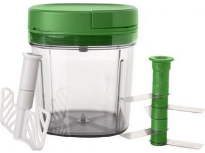 Fresco Multihakker Groen 0,9l D11,5 X12,7cm Met Klopper En Deksel On The Go