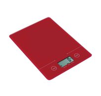 Keukenweegschaal Elektr. Rood 5kg-1g 1x3v Lithium Batterij Incl.19.4x14x1.4c 