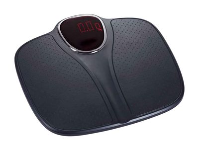 Pese-personne Noir 34x34xh2,8cm Electr. Abs 4xaaa Batteries Excl Max 180kg