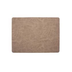 Placemat Lederlook Gemarmerd Camel 43x30cm Rechthoek 