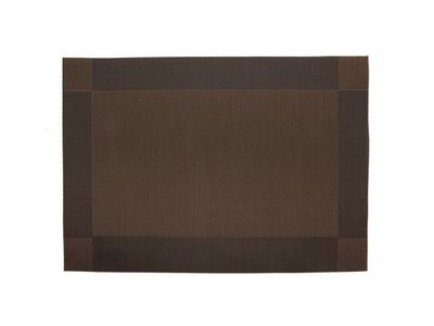 Placemat Zwart Pioenroos 43.5x28.5cm Rechthoek