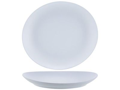 Assiette Steak Mat Unbreakable Blanc 30x 27xh2,7cm