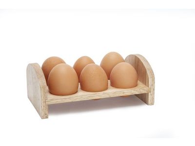 Support Oeufs Pour 6 Oeufs Bois 17.2x10. 1x6.5cm