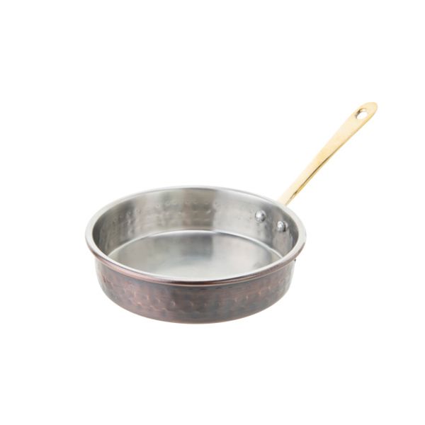 Cosy & Trendy Antique Serveer-braadpan D12xh3cm Met Steel-hammered-inside Matt Finish