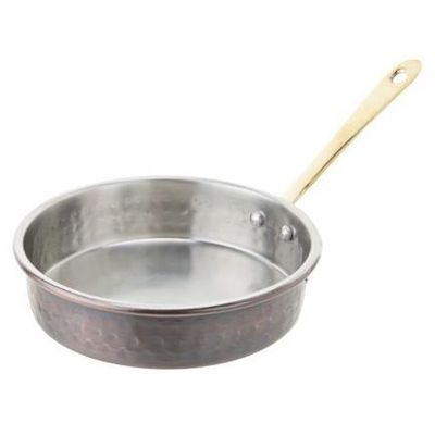 Antique Serveer-braadpan D12xh3cm Met Steel-hammered-inside Matt Finish  Cosy & Trendy