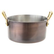 Antique Serveer-braadpan D12xh6cm 2xhandvat-inside Matt Finish 