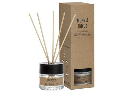 Kraft Geurdiffuser 50ml D6.3xh21cm Musk Citrus