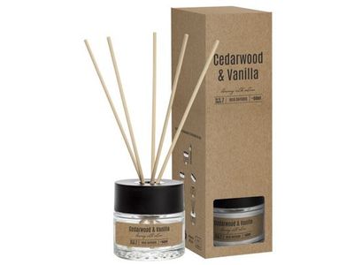 Kraft Geurdiffuser 50ml D6.3xh21cm Cedarwood Vanilla