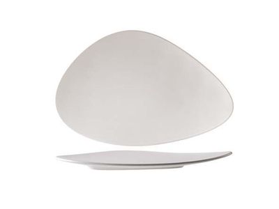 Oscar White Plat Bord 35,2x23,1cm Driehoekig