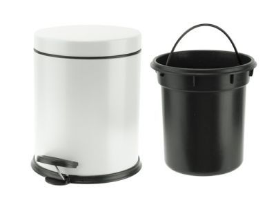 Wasty Pedaalemmer Wit 5l D20,5xh24cm 
