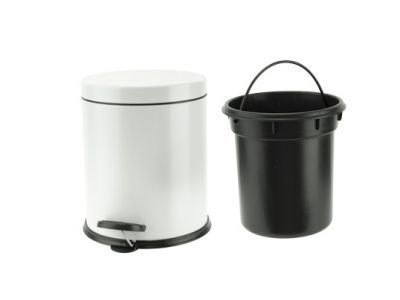 Wasty Pedaalemmer Wit 3l D18,5xh24cm 