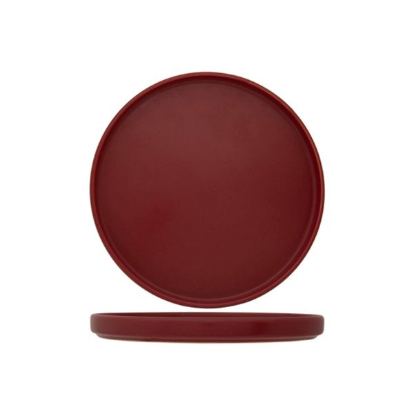 Tower Raspberry Red Dessertbord D21xh2cm Stapelbaar 