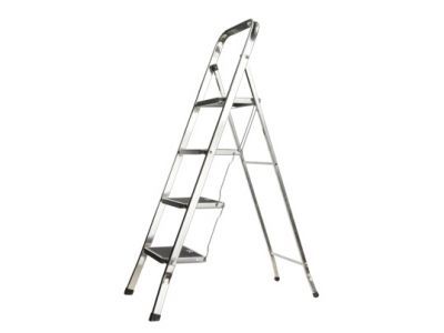 Factotum Keukenknecht 4 Treden Anti-slip Aluminium - Max 150kg - H92cm