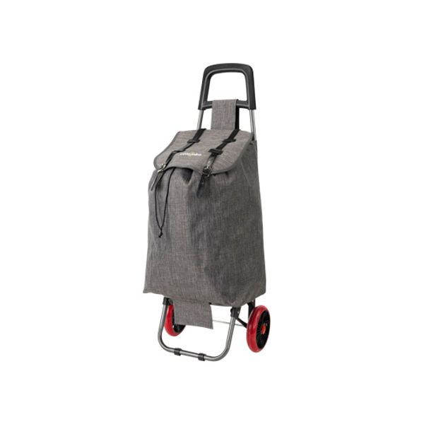 Cosy & Trendy Smart Grijs Shopping Trolley 40l Max25kg Painted Steel-polyester Bag