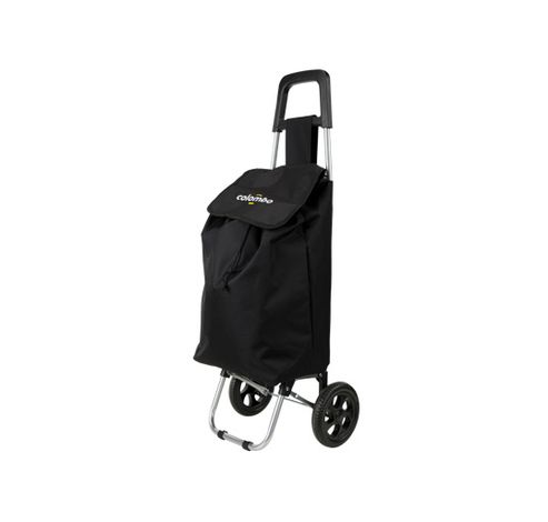 Rolly Noir Shopping Trolley 40l Max 25kg Polyester Bag Painted Steel  Cosy & Trendy