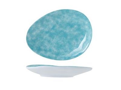 Streetfood Go Azzurro Bord 15x11,5cm Melamine