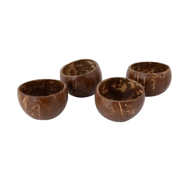 Cosy & Trendy Coconut Bowl Set4 Bruin 35-50cl Polished