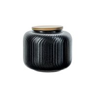 Dakota Black Voorraadpot D13,8xh11.8cm 1.13l Met Houten Deksel 