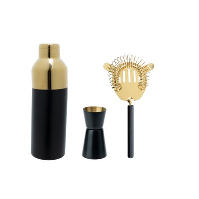 Cocktailset Shaker 550ml+ Barmaatje 15-3 0ml +zeef  Cosy & Trendy