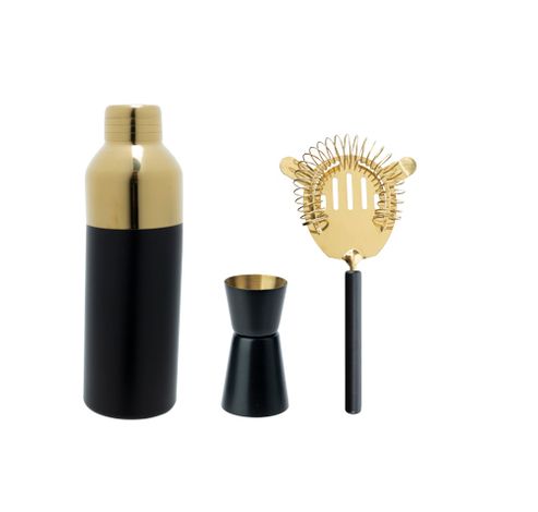 Set Cocktail Shaker 550ml+doseur Cockt 1 5-30 Ml+tamis  Cosy & Trendy