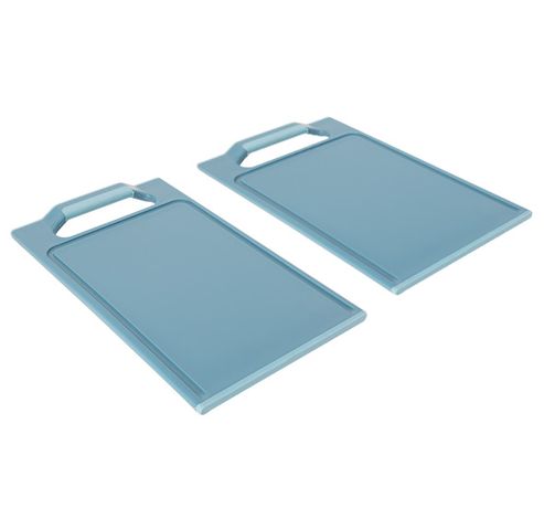 Fresco Planche A Decouper Set2 Bleu  25x15xh1,7cm Plastic  Cosy & Trendy