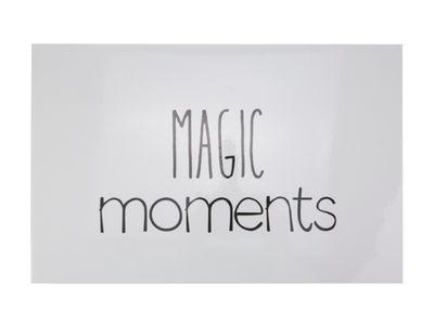 Placemat Fp Lichtgrijs Magic Moments Zwa Rt - 43.5x28.5cm
